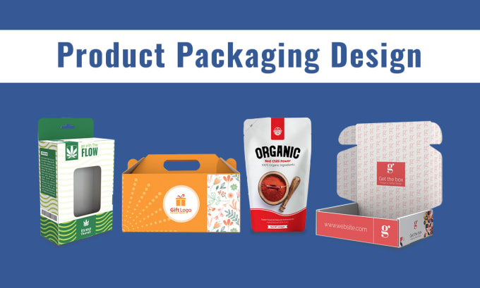 Gig Preview - Custom product packaging design, mailer box, gift box, label design