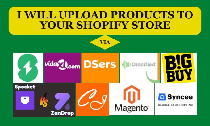 Gig Preview - Upload top selling winning products to shopify dropshipping store via zendrop