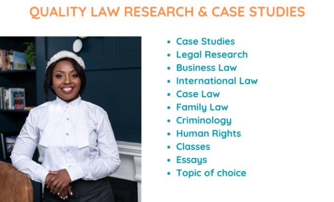 Gig Preview - Do legal research and legal case studies