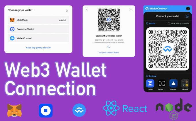 Connect web3 wallet with QR code