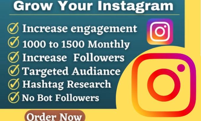 Gig Preview - Do super fast organically instagram account growth for you