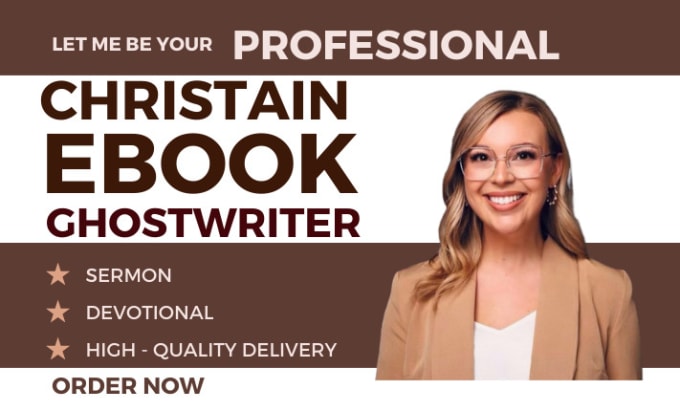 Gig Preview - Christian book writer ebook ghostwriter, romance novel book writer, book editing