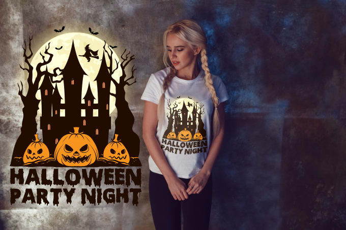 Gig Preview - Do custom halloween tshirt designs for pod business