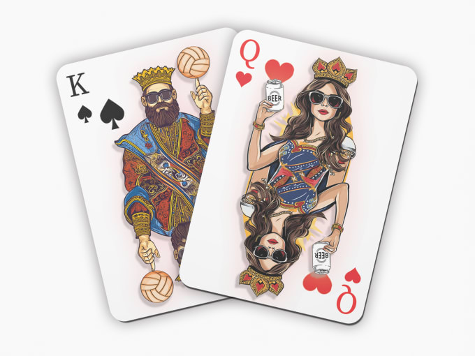 Gig Preview - Design personalized playing cards with your face