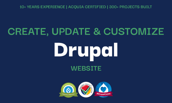 Gig Preview - Create, update or customize your drupal website