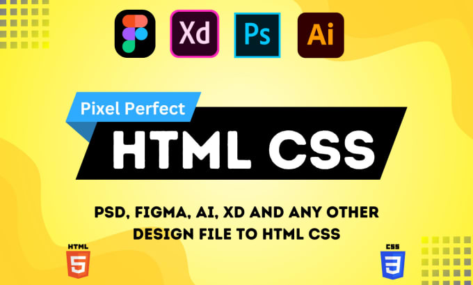 Gig Preview - Create responsive psd to html figma to html css xd to html