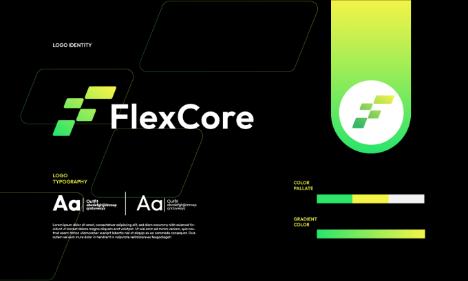 Gig Preview - Design modern technology logo, brand style guides  branding and rebranding