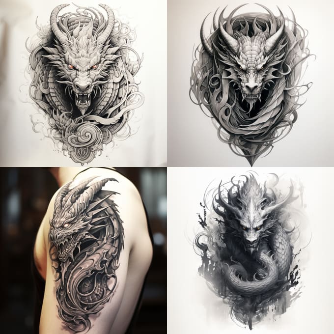 Gig Preview - Create an exclusive tattoo design just for you using ia