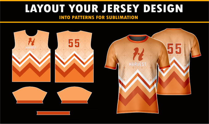 Gig Preview - Layout your jersey design, basketball, custom or sports jersey into template