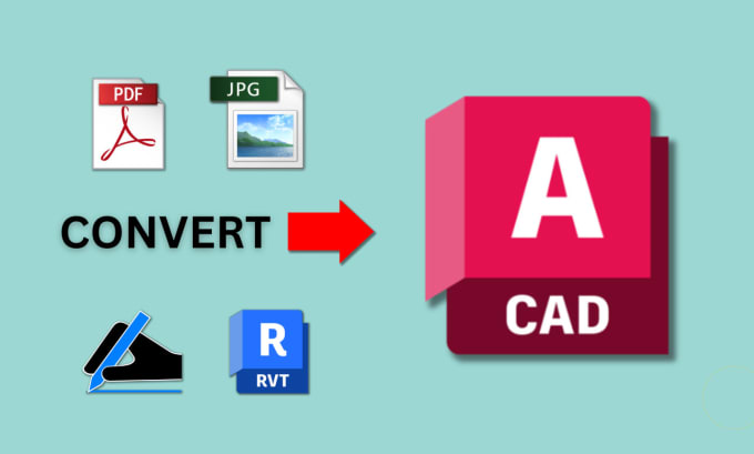 Gig Preview - Convert pdf, jpg, sketch to cad drawing with scale