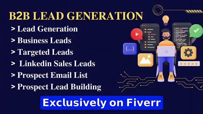 Bestseller - provide b2b lead generation, linkedin lead generation and prospect email list