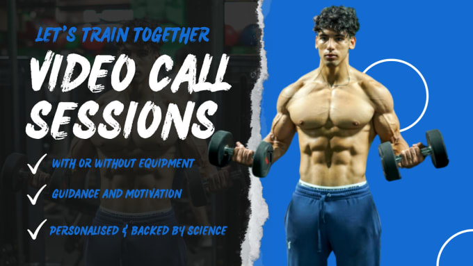 Gig Preview - Be your online fitness trainer via online sessions