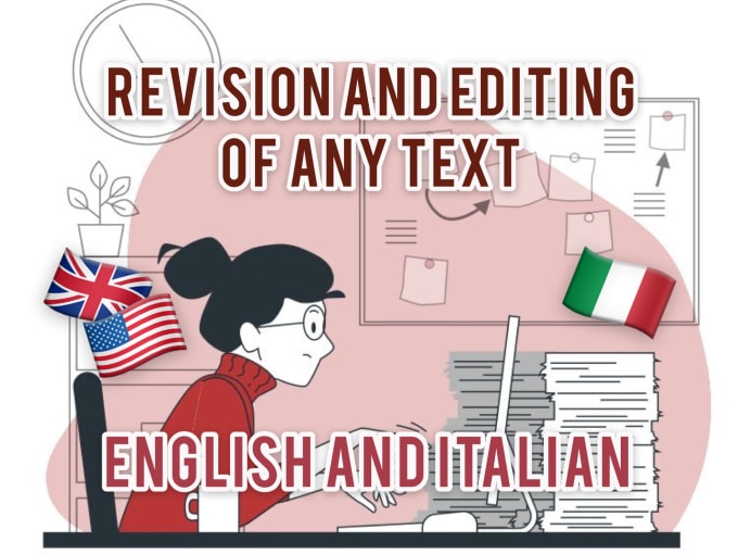 Gig Preview - Revise, edit and improve your text in english and italian