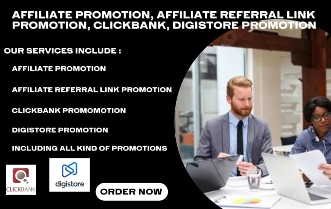 Gig Preview - Do affiliate link promotion, clickbank, affiliate referral link and marketing