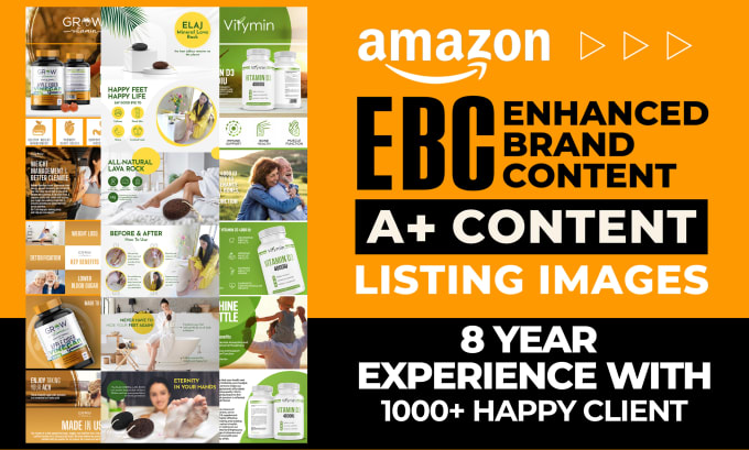 Gig Preview - Design amazon enhanced brand content ebc a plus