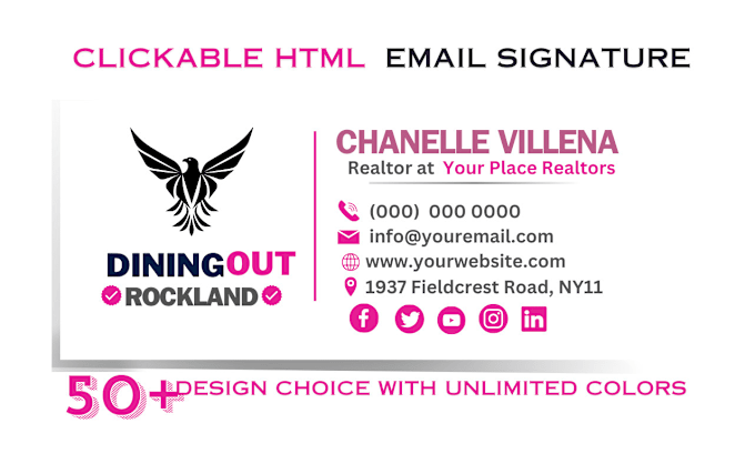 Gig Preview - Design modern HTML email signature or clickable email signature