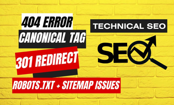 Gig Preview - Fix 404 error, 301 redirect, robots txt, canonical tag, broken links