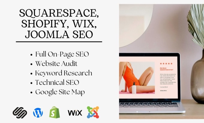 Gig Preview - Squarespace seo, shopify, wix, joomla website audit with yoast and rank math