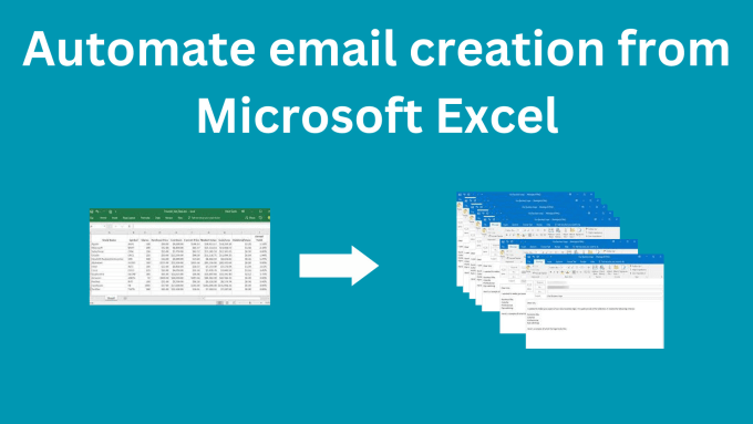 Gig Preview - Automate creating or sending emails from excel