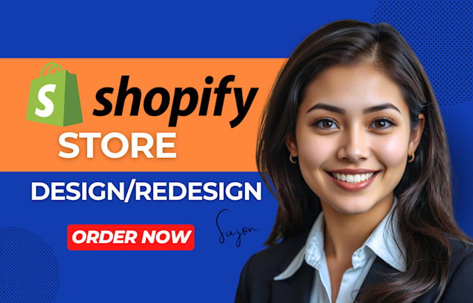 Gig Preview - Build shopify dropshipping store shopify website store design shopify redesign