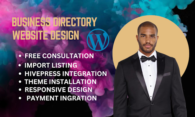 Gig Preview - Design wordpress business directory website, geodirectory, listingpro, hivepress