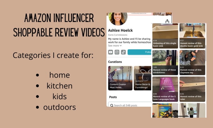 Gig Preview - Create a ugc amazon shoppable video for your product quick