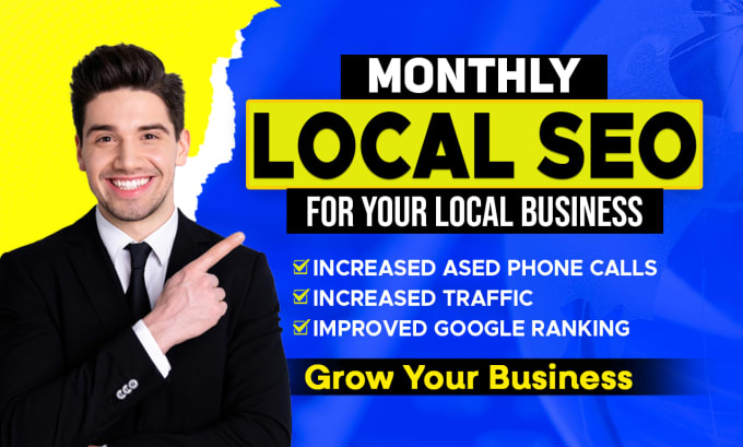 Gig Preview - Do monthly local SEO service for local business and gmb listing