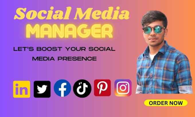 Gig Preview - Be your social media manager and digital marketing viral content creator