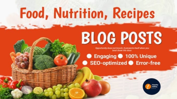 Bestseller - write SEO food blogs, articles, and recipes for you