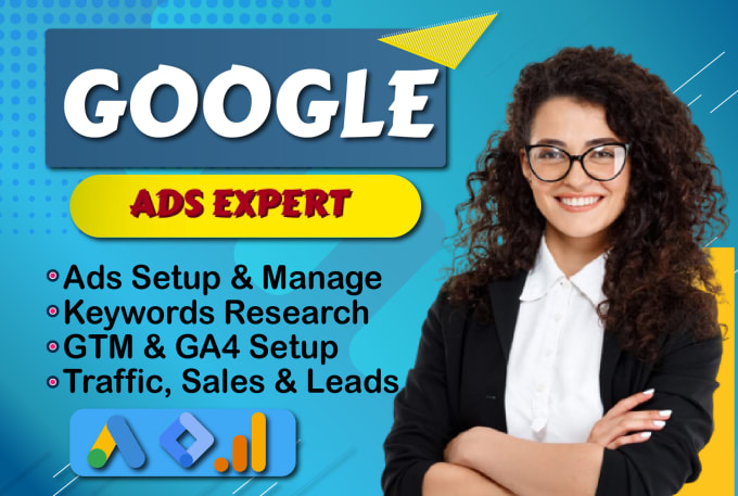 Gig Preview - Setup  ROI focused google ads campaign, adwords PPC search ads