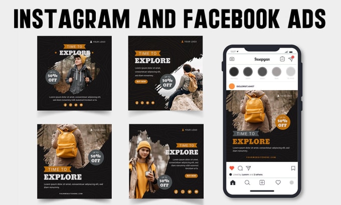 Gig Preview - Design creative images for facebook and instagram ads