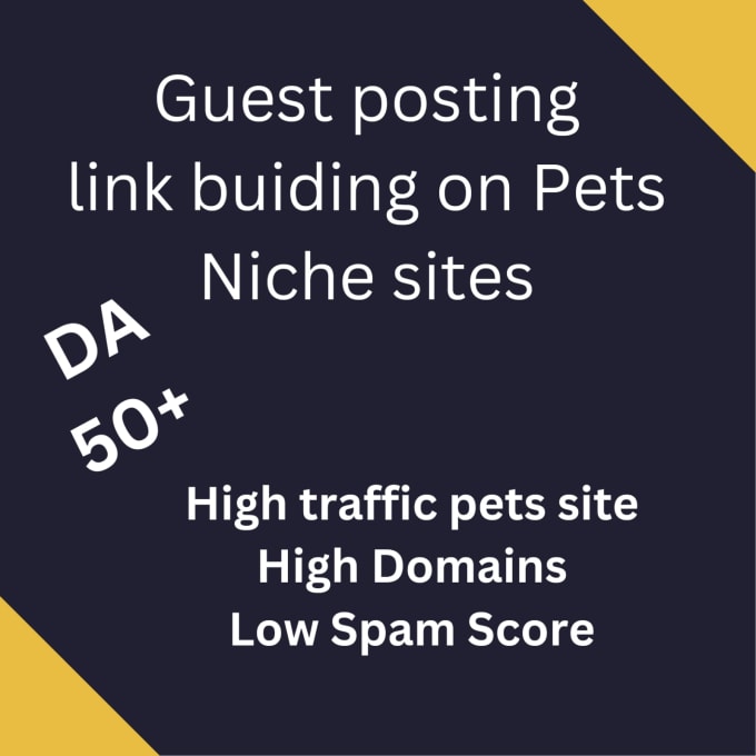 Gig Preview - Do a guest post on pets high domain sites