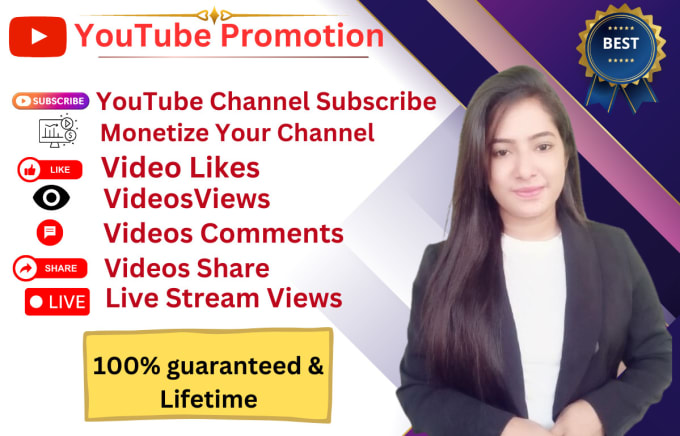 Gig Preview - Do organic youtube promotion to boost your channel