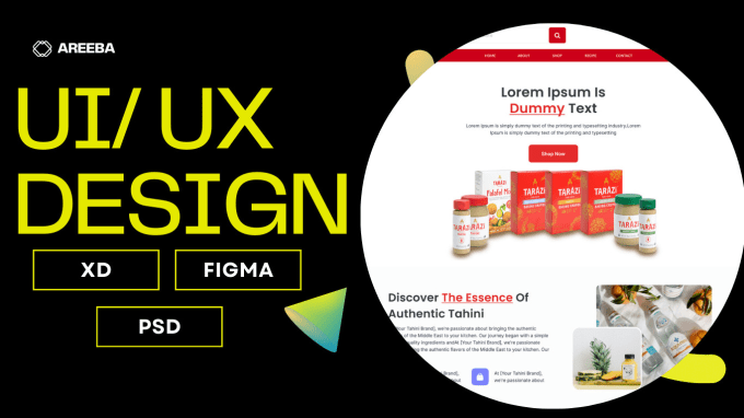 Gig Preview - Figma website design and UI UX mockup