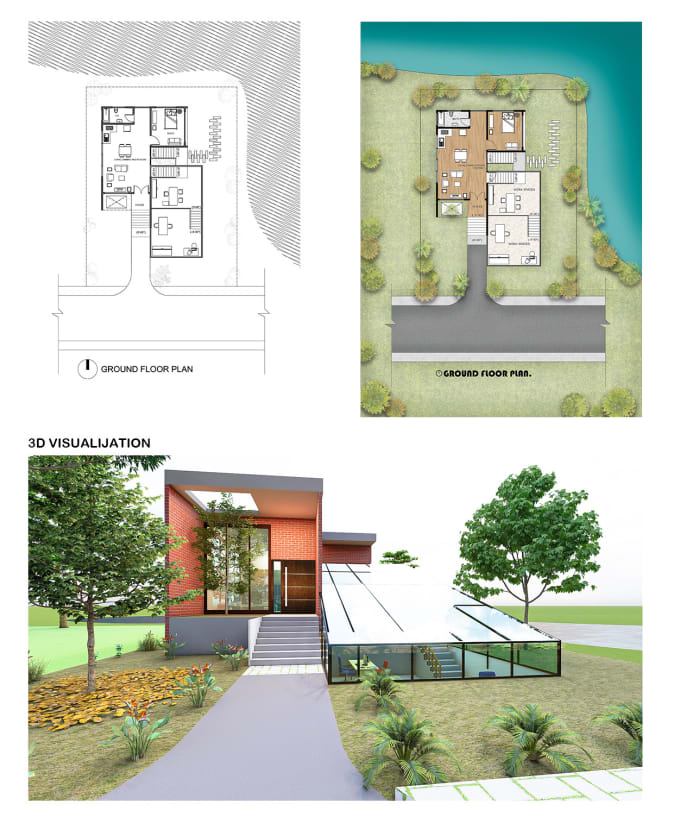 Gig Preview - Draw your architectural floor plan, section, and elevation