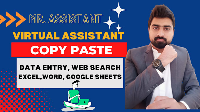 Gig Preview - Assistant for web research data entry copy paste