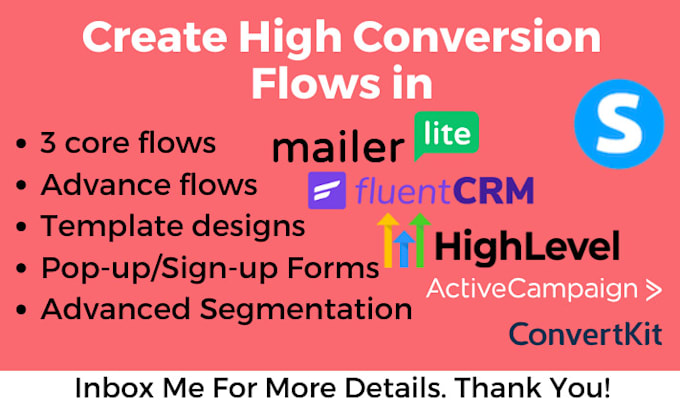 Gig Preview - Setup high coverting email flows