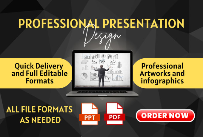 Gig Preview - Design business powerpoint presentation, pitch deck design