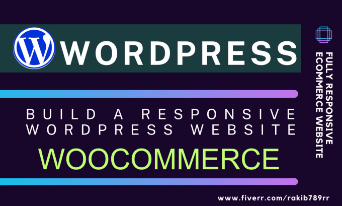 Gig Preview - Create professional ecommerce wordpress website