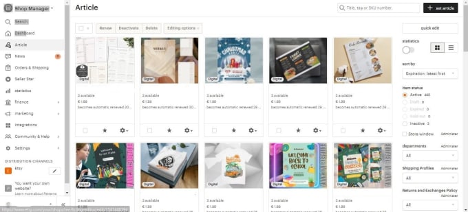 Gig Preview - Setup a profitable etsy print on demand shop digital product