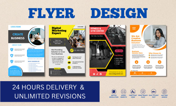 Gig Preview - Design a professional flyer or brochure for your business