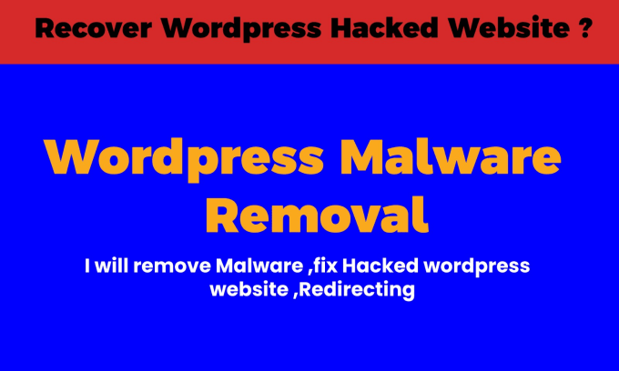 Gig Preview - Remove wordpress malware removal, recover hacked website security