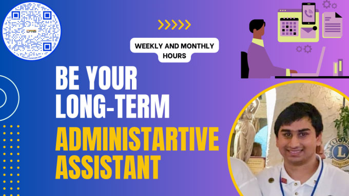 Gig Preview - Be your long term professional administrative assistant