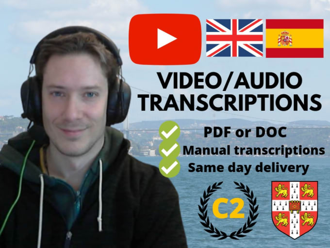 Gig Preview - Transcribe english or spanish videos