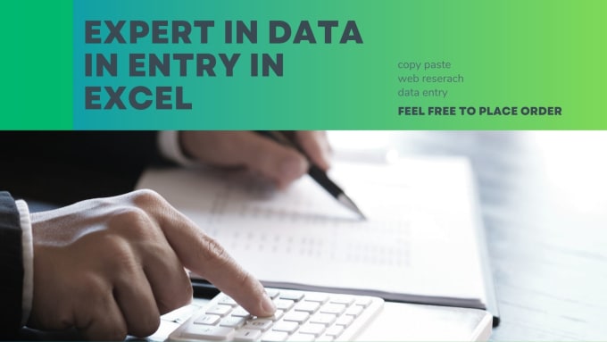 Gig Preview - Do data entry, copy paste, and excel data entry