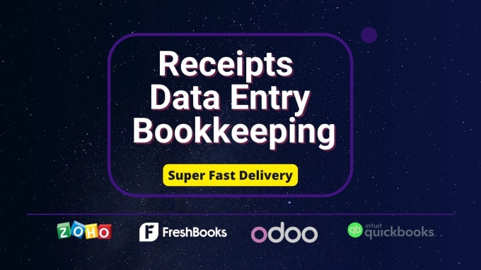 Gig Preview - Do receipts data entry and receipts bookkeeping on excel g sheets