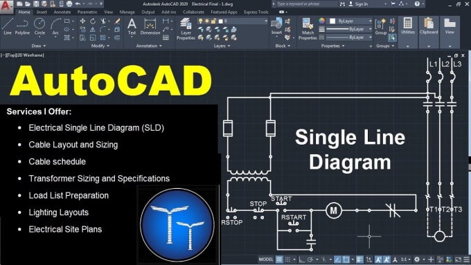 Gig Preview - Make professional electrical sld, layout dwgs