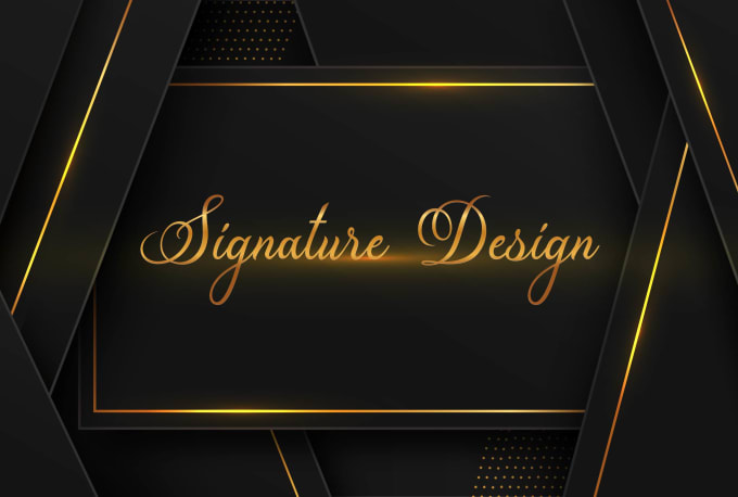 Gig Preview - Design luxury signature and handwritten and scripted logo