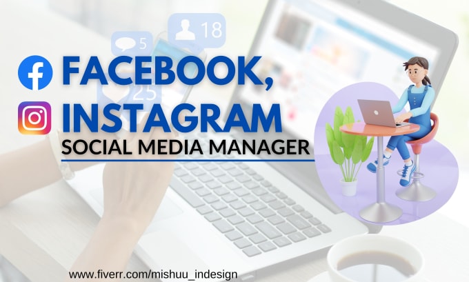 Gig Preview - Be your facebook, instagram social media manager