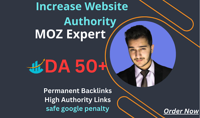 Gig Preview - Increase domain authority da moz 30 plus with seo backlinks